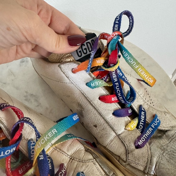 Preloved Golden Goose Metallic Sneakers - Picture 4 of 13